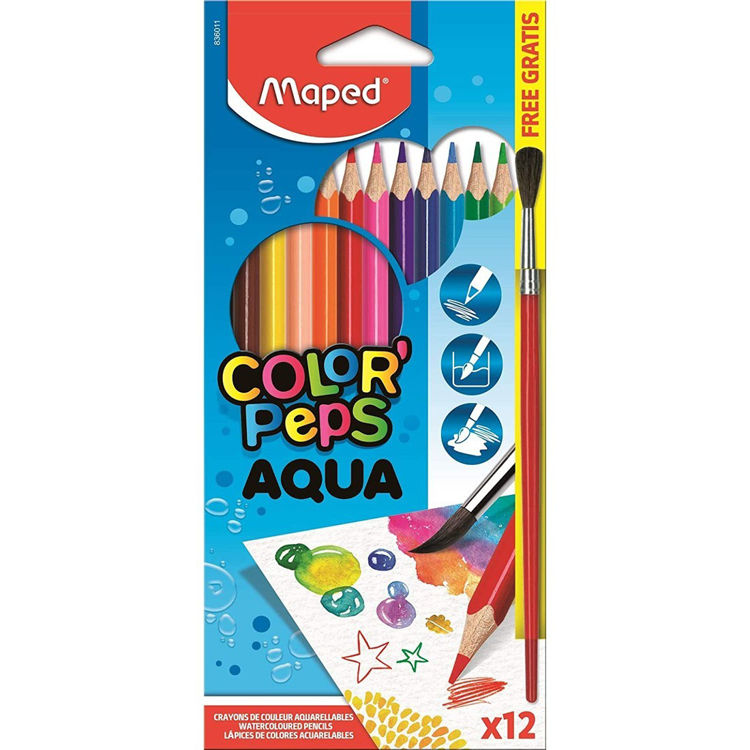 Picture of FR83601104-Maped ColorPeps Aqua Watercolour Colouring Pencil